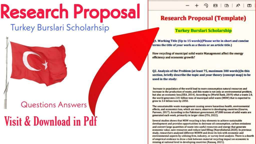 research proposal for turkey scholarship